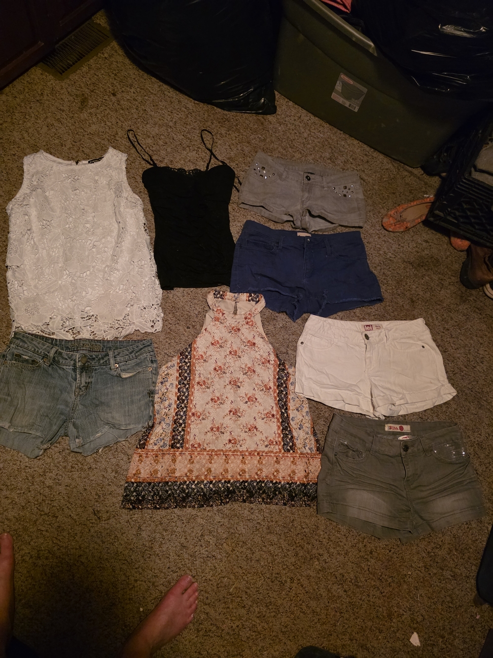 Women's White Denim Shorts - Casual Summer Essential